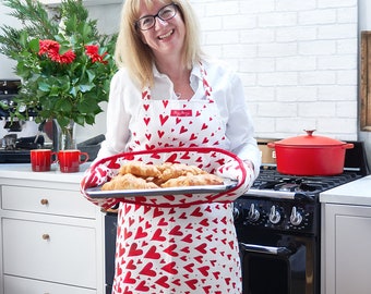 Red Hearts Apron