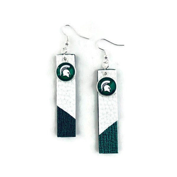 Michigan State University Earrings | Michigan State Jewelry | Michigan State Gifts | Michigan State Spartans | Graduation Gifts