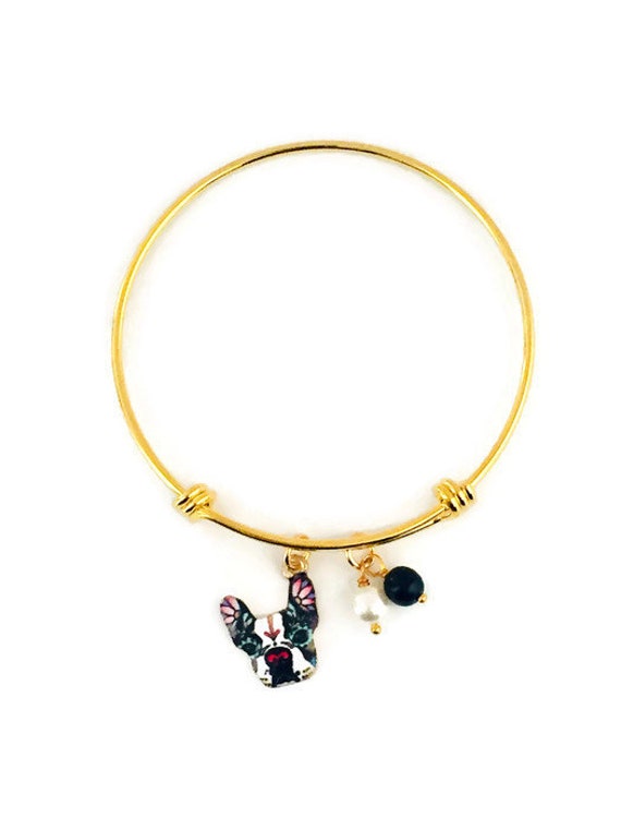 Alex and ani clearance french bulldog bracelet