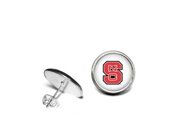 North Carolina State University Earrings | NCSU Earrings | Wolfpack Earrings | Game Day Jewelry | Game Day Earrings | NCSU Jewelry