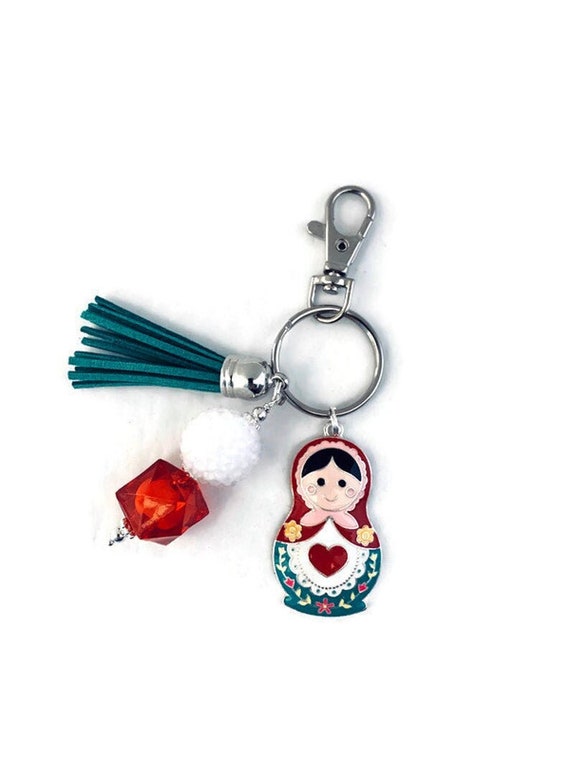 Russian shop doll keyring