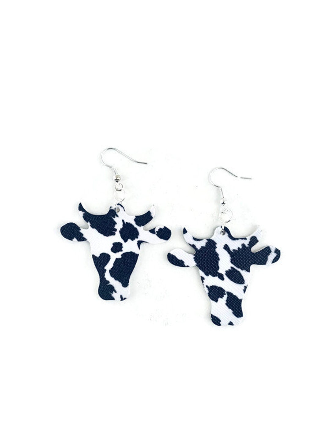 Cow Earrings Cattle Earrings Cow Head Earrings Steer Etsy