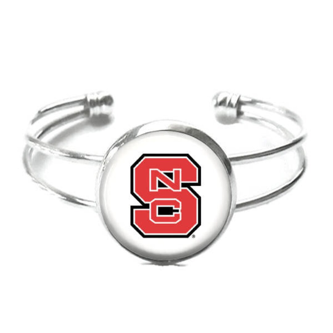 North Carolina State University Cuff Bracelet NCSU Bracelet - Etsy