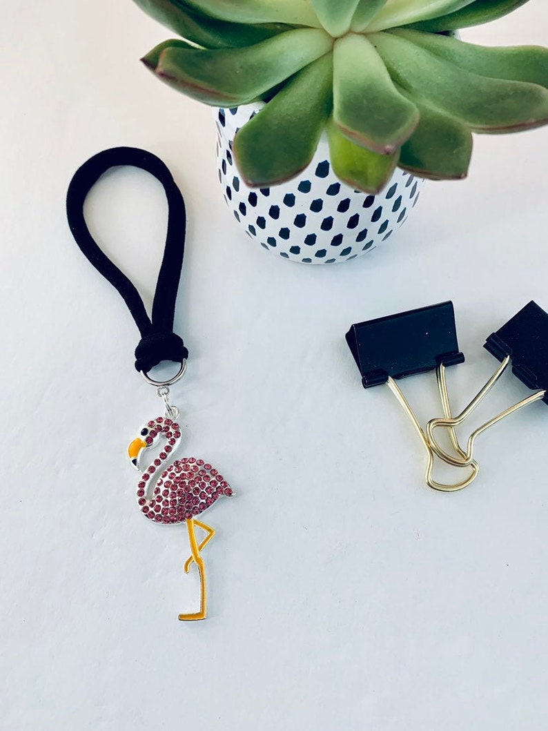 Rear View Mirror Charm Flamingo Car Charm Car Accessories Etsy