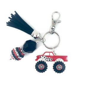 Monster Truck Key Chain | Lifted Truck Key Chain | Demolition Derby | Monster Truck Gift | Monster Truck Party | Truck Key Chain