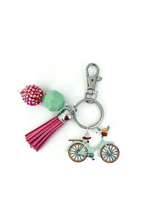 Bicycle Key Chain Parisian Bicycle Key Chain Bike Key Chain Etsy