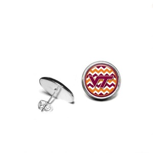 Virginia Tech Charm | VT Hokies Charm - Red And White VT