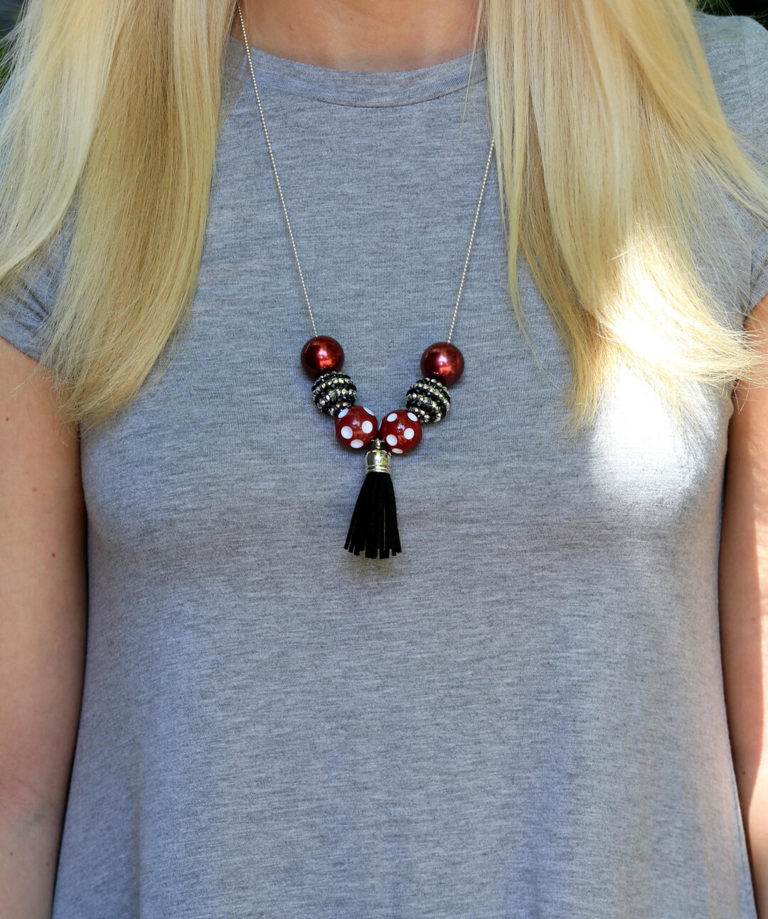 Game Day Necklace Game Day Jewelry USC Necklace Gamecock Etsy