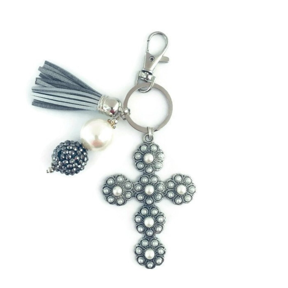 Cross Key Chain Religious Key Chain Faith Key Chain Etsy.de