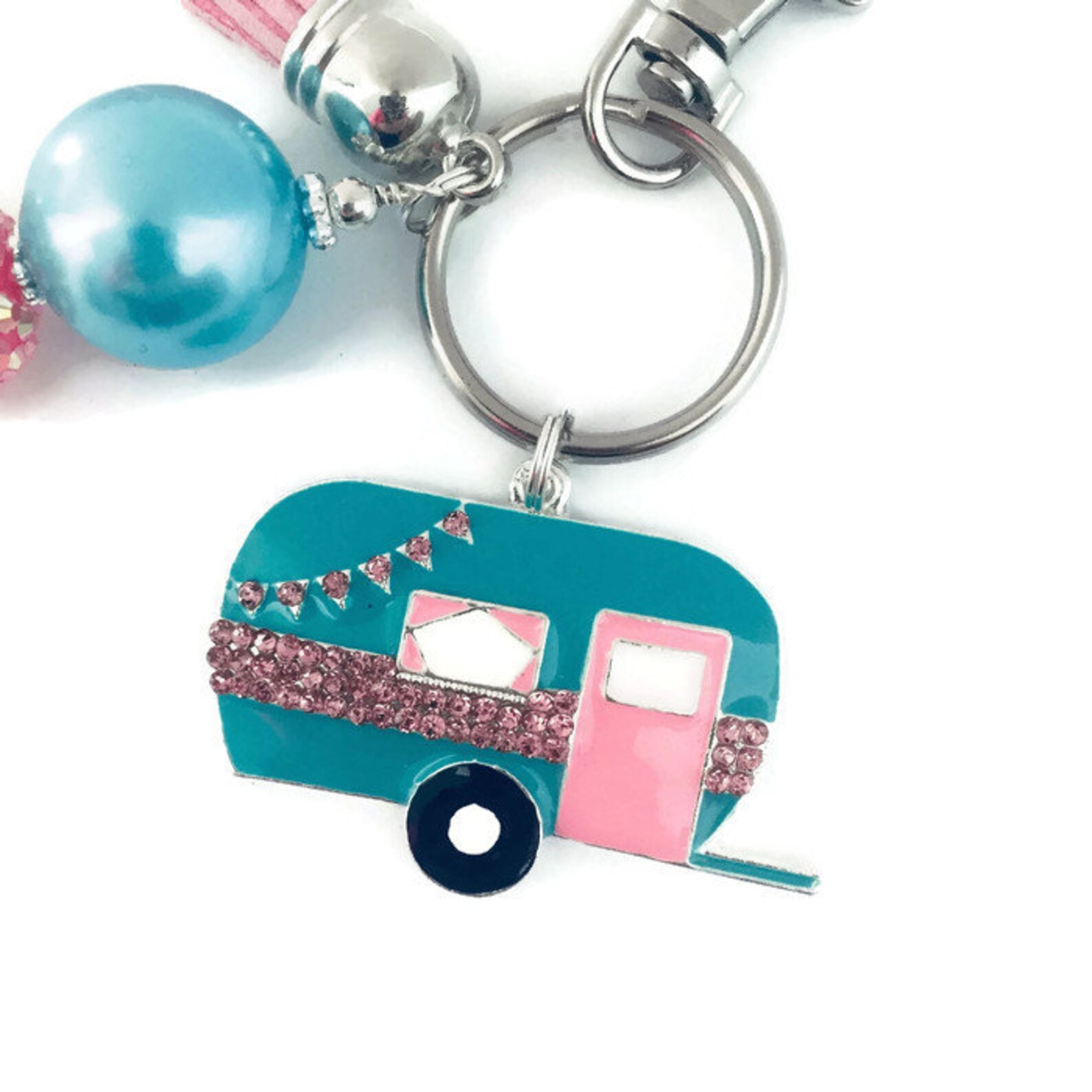Camper Key Chain Retro Camper Key Chain Camper Camping Key Etsy