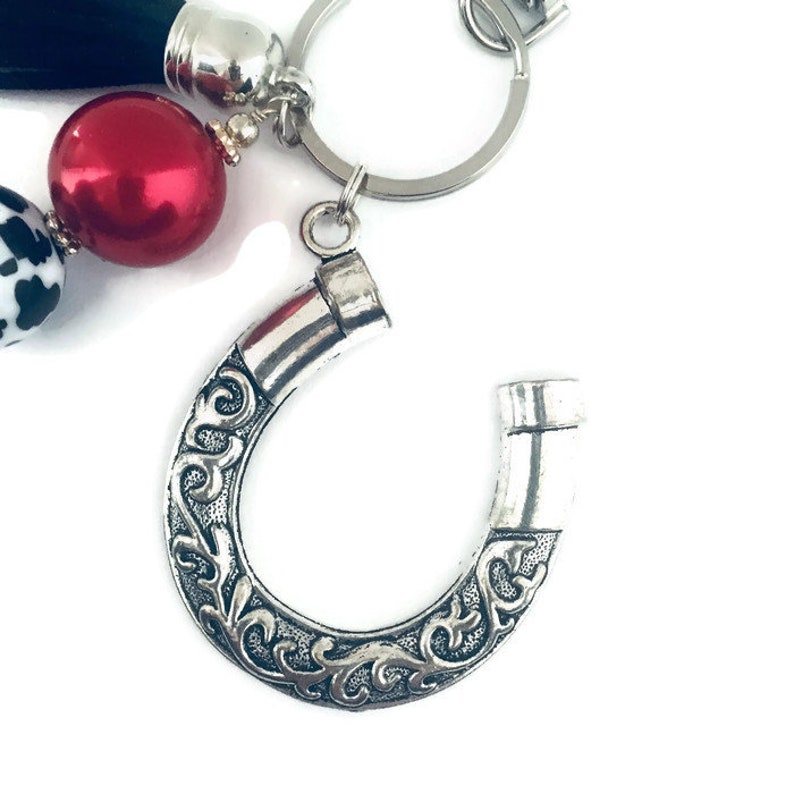Horseshoe Key Chain Horseshoe Key Ring Cowgirl Rodeo Etsy