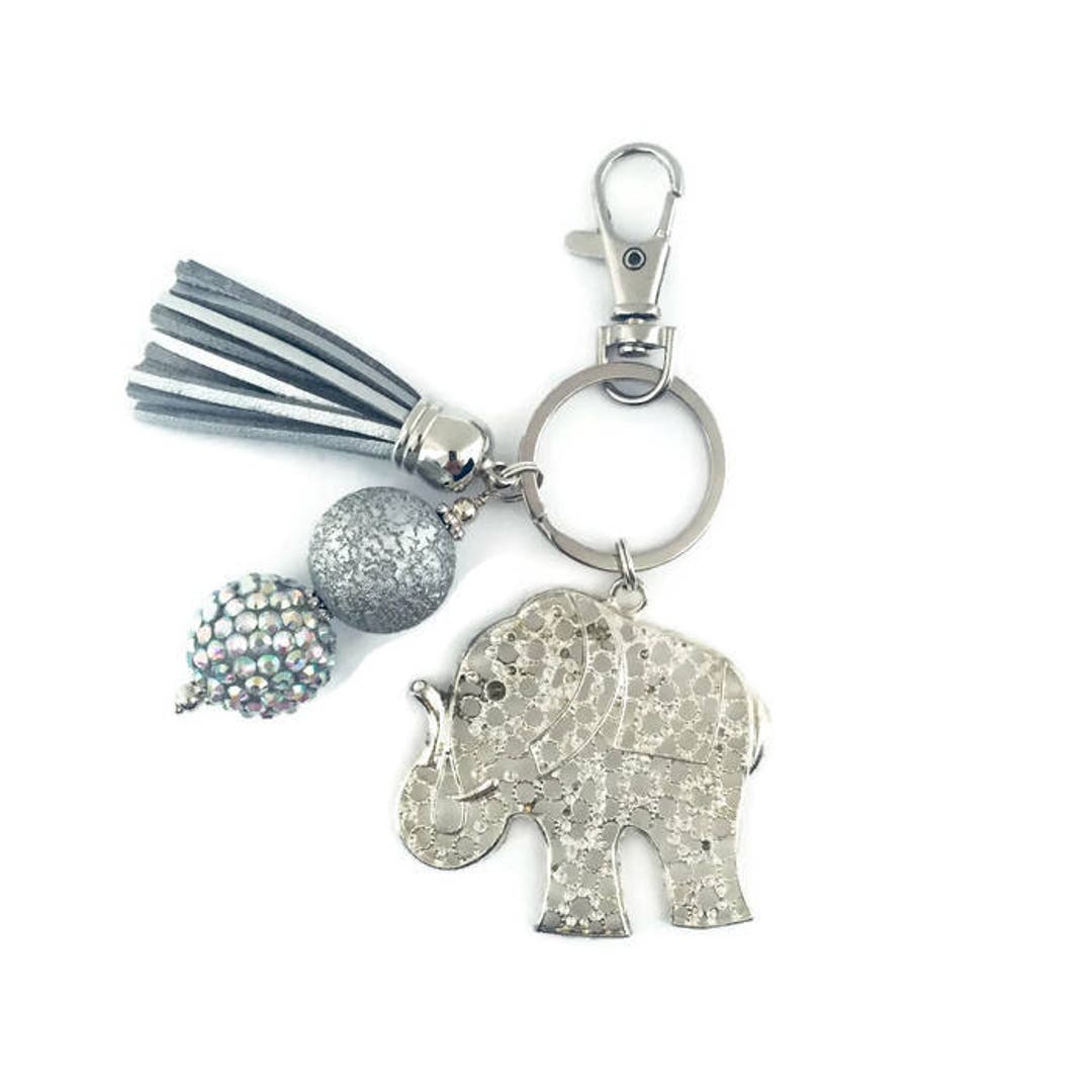 Elephant Key Chain Elephant Lover Key Chain Elephant Car Etsy