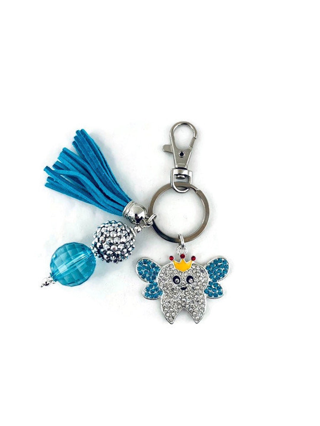 Tooth Fairy Key Chain, Tooth Key Chain, Dental Hygienist Key Chain