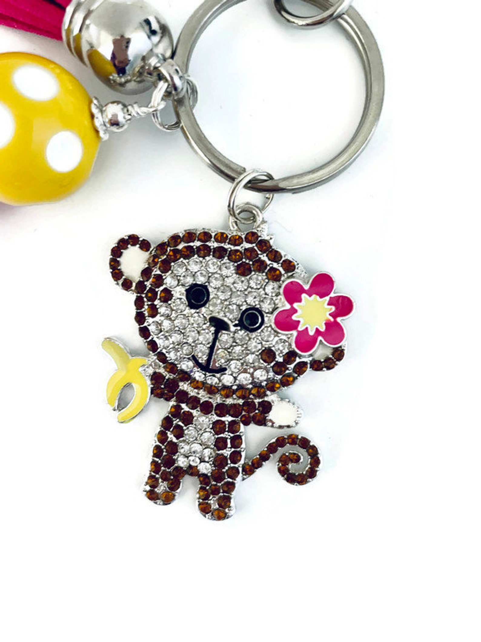 Monkey Key Chain Monkey Keychain Monkey Gifts Purse Charm Etsy Australia
