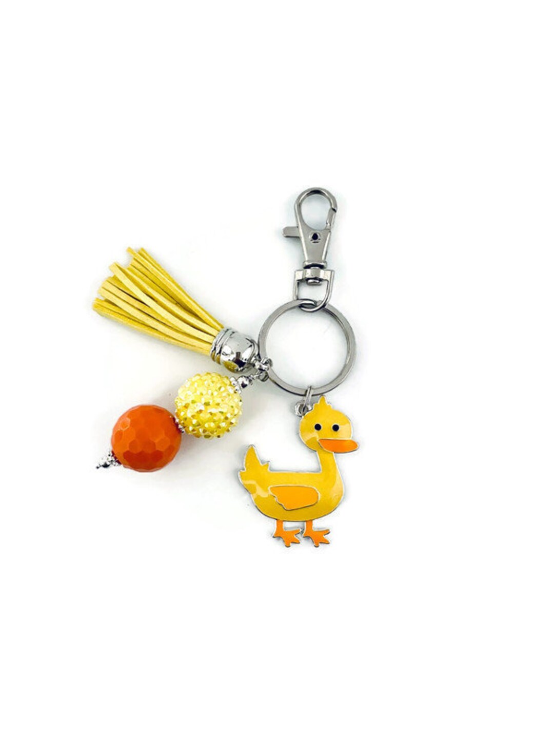 Duck Key Chain Yellow Duck Key Chain Rubber Ducky Key Chain Duck Lovers