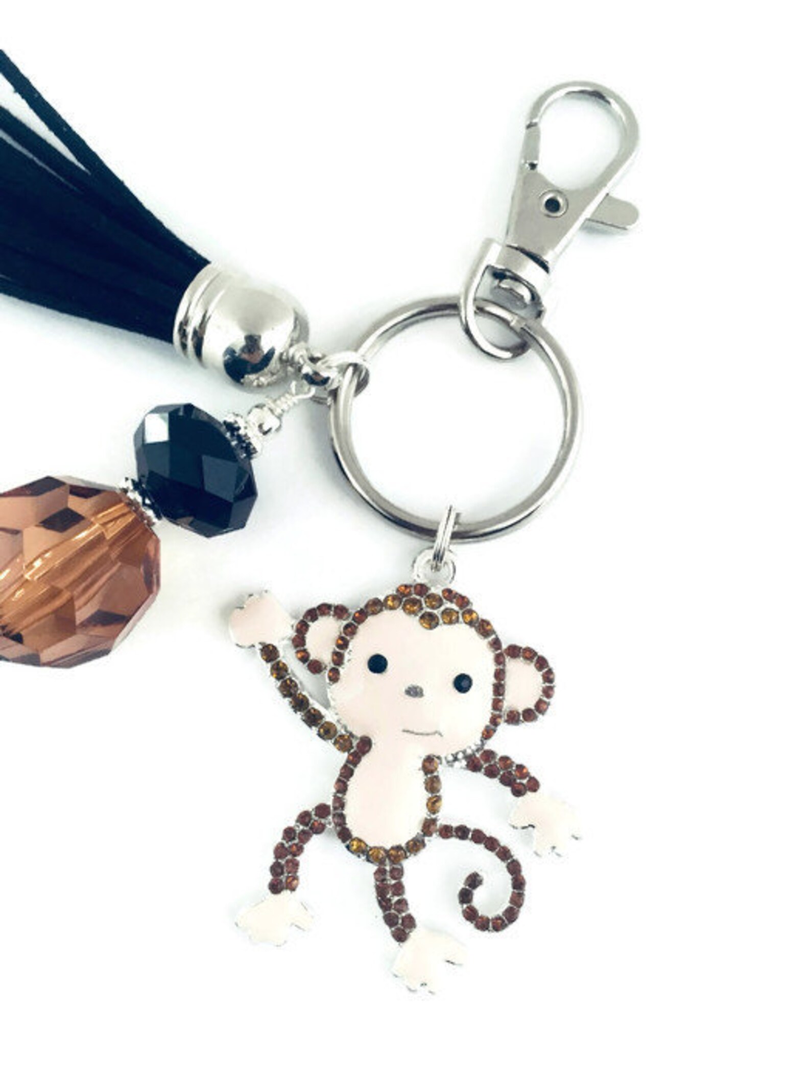 bag brand with monkey keychain