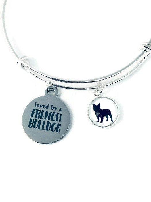 Alex and ani top french bulldog bracelet