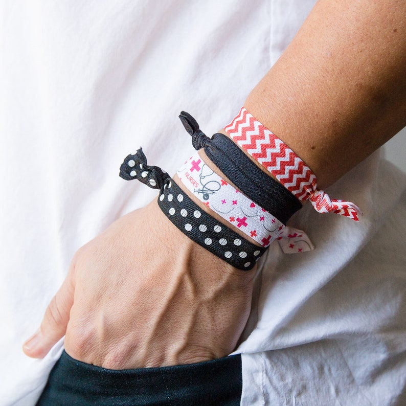 Nurse Hair Ties Ponytail Holder Hair Band Gift for Nurses Etsy