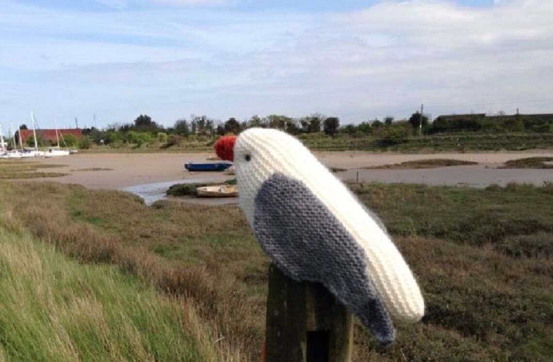Seagull Knitting Pattern PDF Easy Knitting Pattern Seaside Etsy