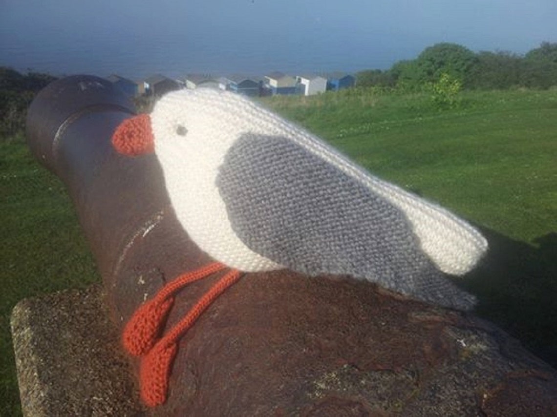 Seagull Knitting Pattern PDF Easy Knitting Pattern Seaside Etsy