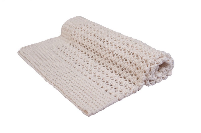 Baby Blanket Knitting Pattern PDF Cellular Pram Blanket Etsy UK