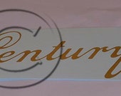Century Typewriter Water Slide Decal