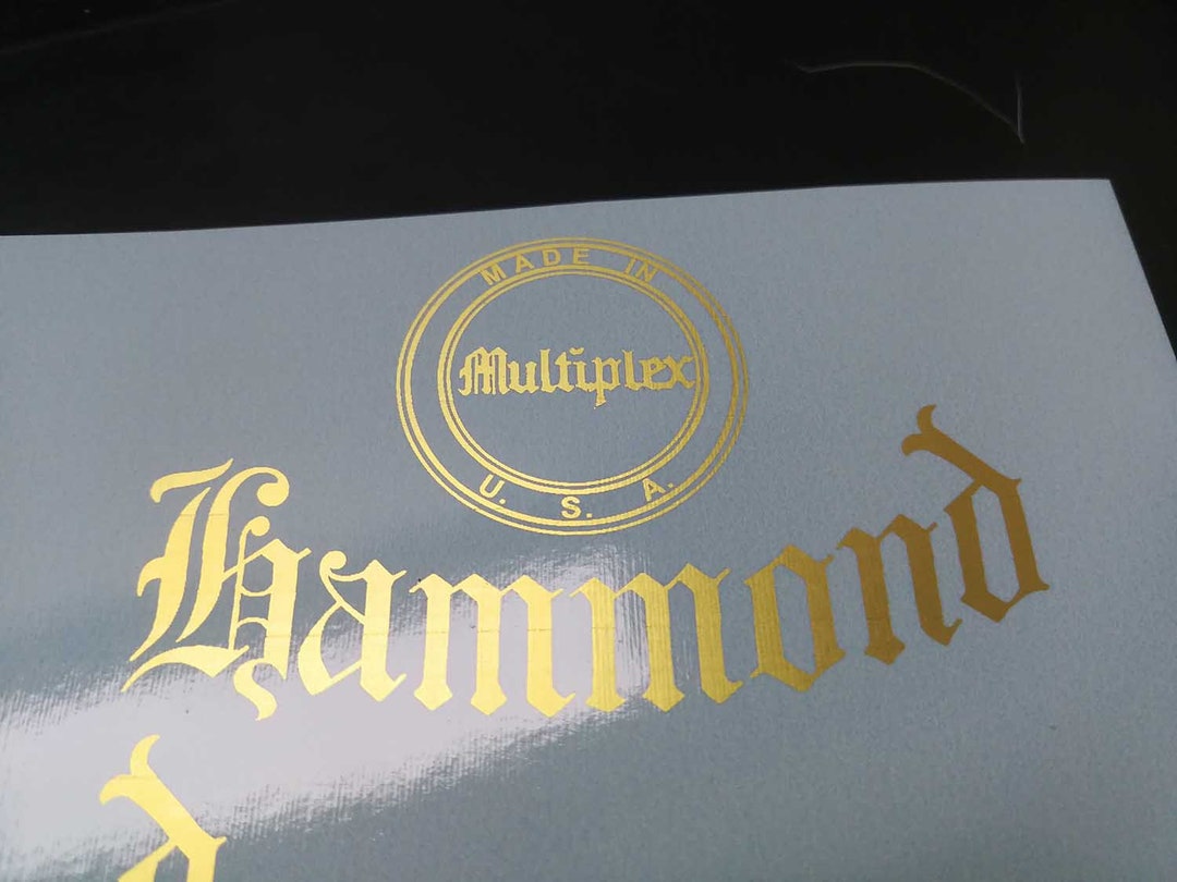 Hammond Sticker Hammond Multiplex Typewriter Decal (open Model) - Etsy