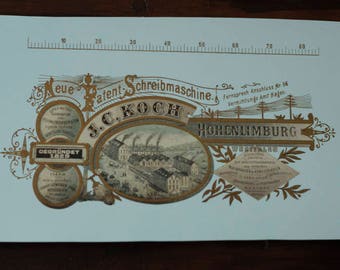 Decals for the Kosmopolit Index Typewriter