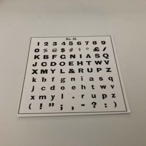 Ficha para la máquina de escribir Hall