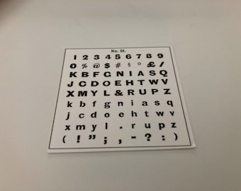 Index card for the Hall Typewriter