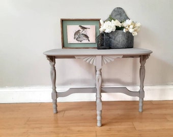 Gray Vintage Side Accent Table