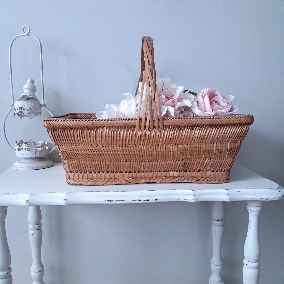Antique Woven Basket - Etsy