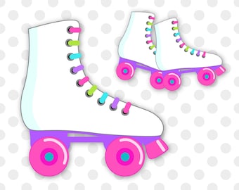 Printable PNG, Sublimation, Roller skates clipart, Roller skating clip art, Skating clipart, Skates, Roller skating birthday clipart