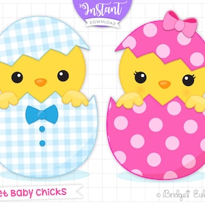 Küken Clipart, Osterclipart, Ostern Clipart, Küken Clipart, Ostern, Frau, Mutter, Küken Clipart, DRUCKBARE BILDER (KEINE Schneidedatei)