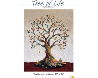 Tree of Life Art Quilt Pattern: More advanced pattern - Easy to follow instructions - Good for Stained Glass and Mosaic making.