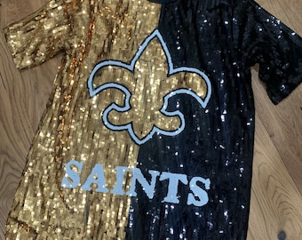 Sequin Game Day Jersey  Shirt Dress