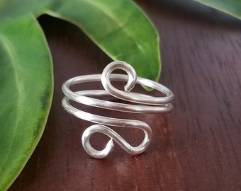 Adjustable 'Ohelo Handmade Spiral Ring, Beachy Jewelry, Made to Order, Made in Hawaii, Gifts for Her, Unique Sizing