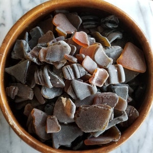 Bulk Craft Grade Hawaiian Sea Glass, Handpicked Beach Finds Brown