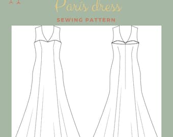 Mermaid Wedding Dress Sewing Pattern XS-6XL (Digital Download)