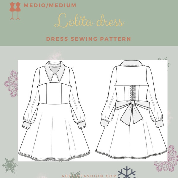 Lolita dress pattern, lolita dress sewing pattern, sweet lolita, classic lolita