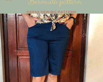 Bermuda mujer patrón, Short bermuda patrón para mujer
