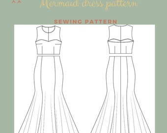 mermaid dress pattern