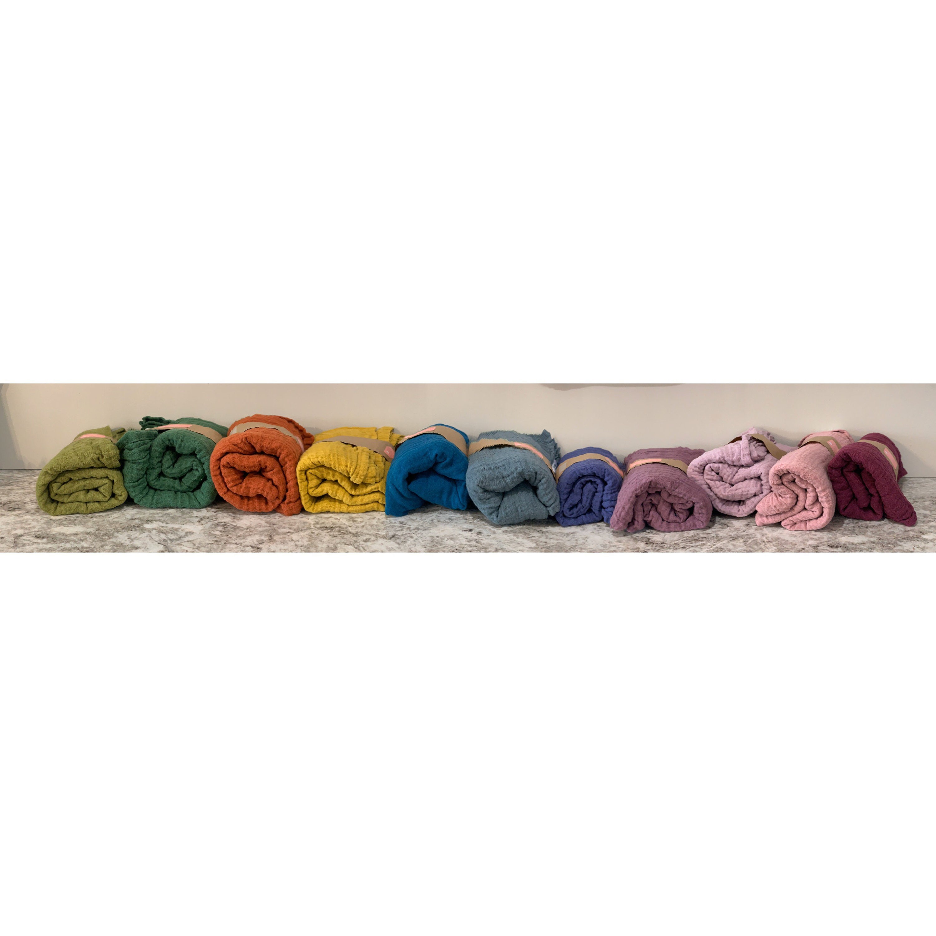 Muslin Swaddle Blanketsolid Colorbaby Swaddlenursing Etsy Canada