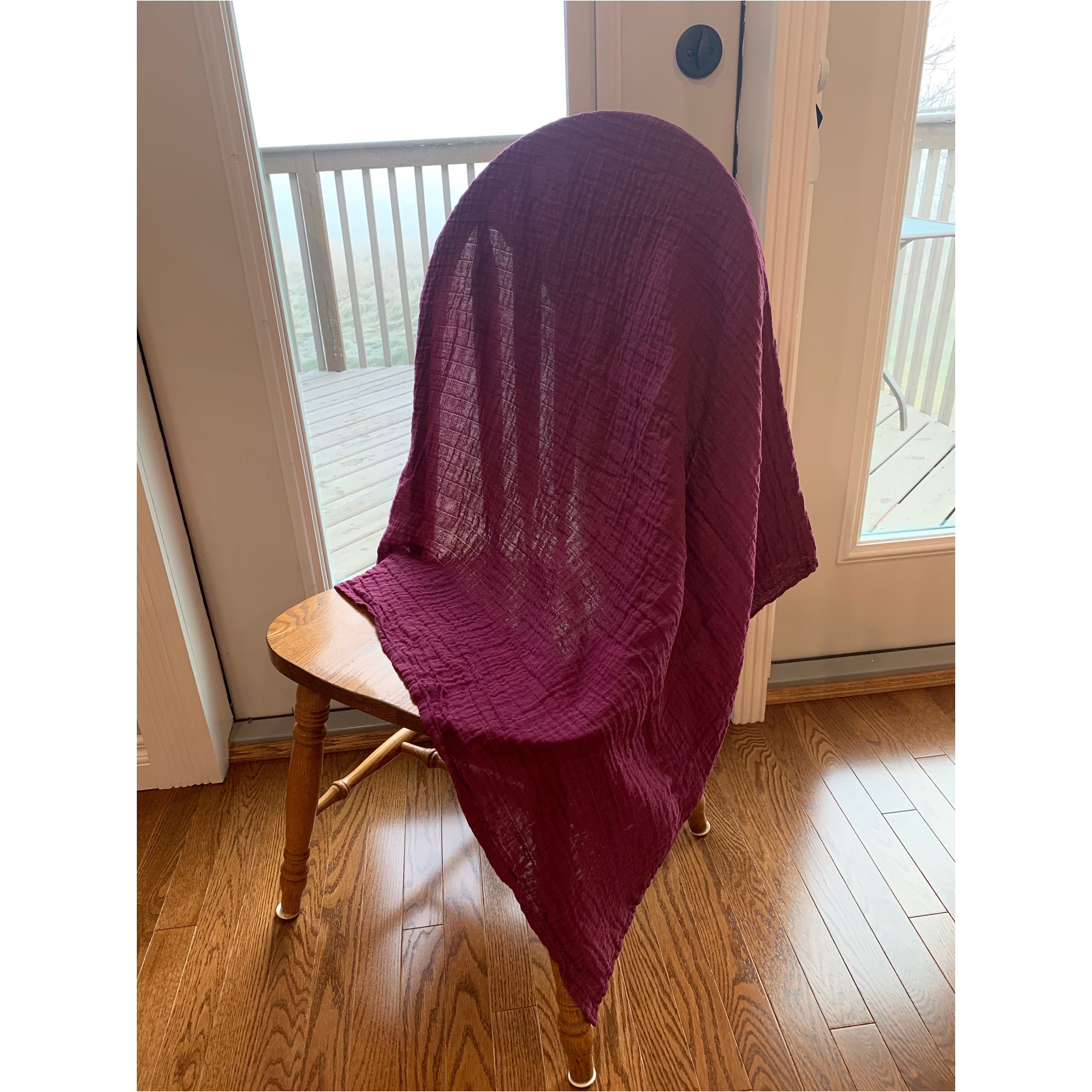 Muslin Swaddle Blanketsolid Colorbaby Swaddlenursing Etsy Canada