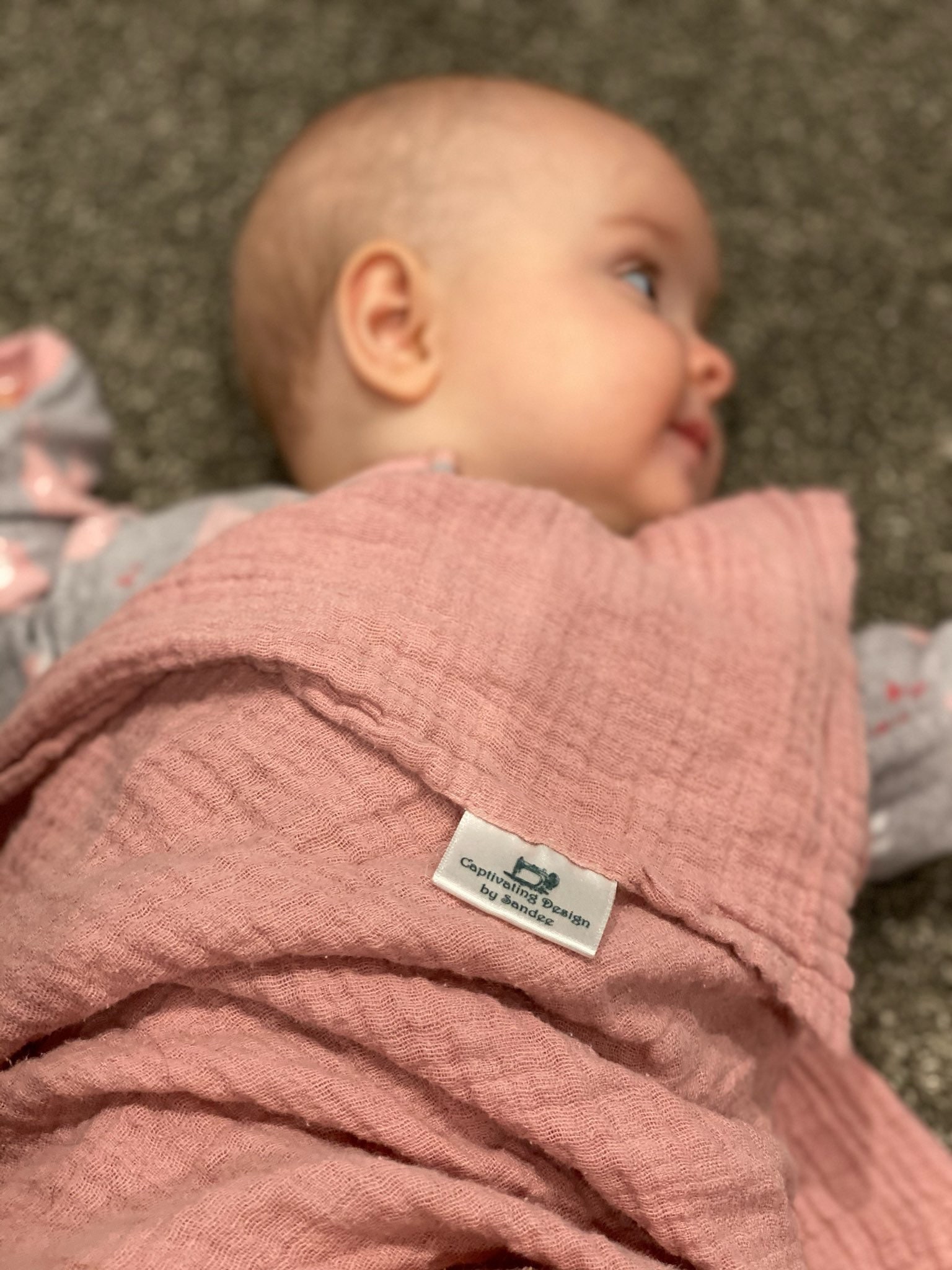 Muslin Swaddle Blanketsolid Colorbaby Swaddlenursing Etsy Canada