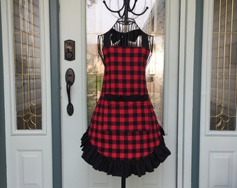 Buffalo Plaid Apron