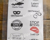Set Temporary Tattoos 50 Shades Of Grey Set Temporary Tattoos 50 Shades Of Grey