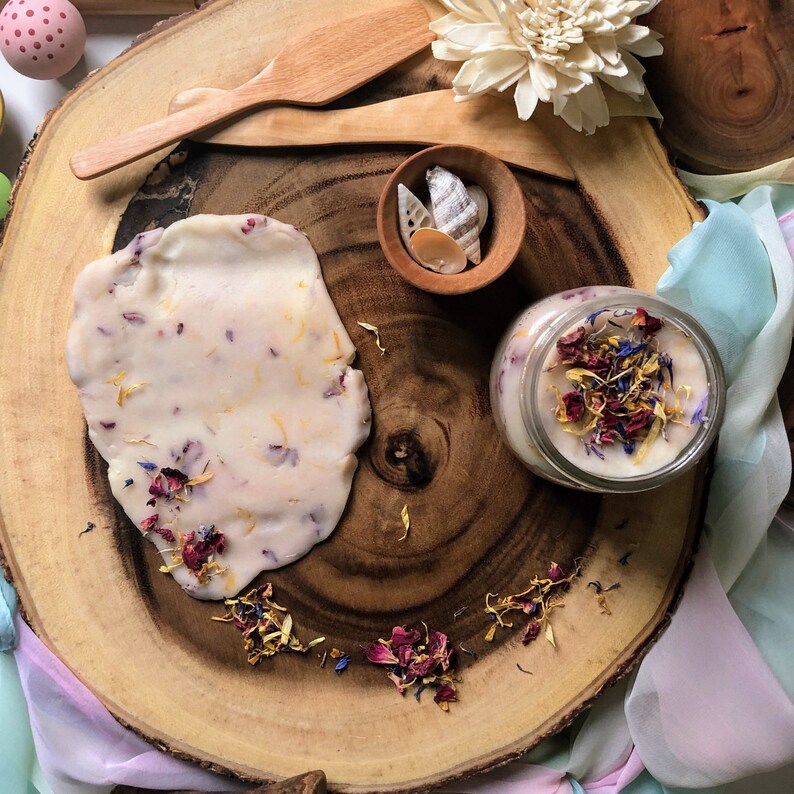 Flower Petal Play Dough Organic Homemade Playdough No Etsy