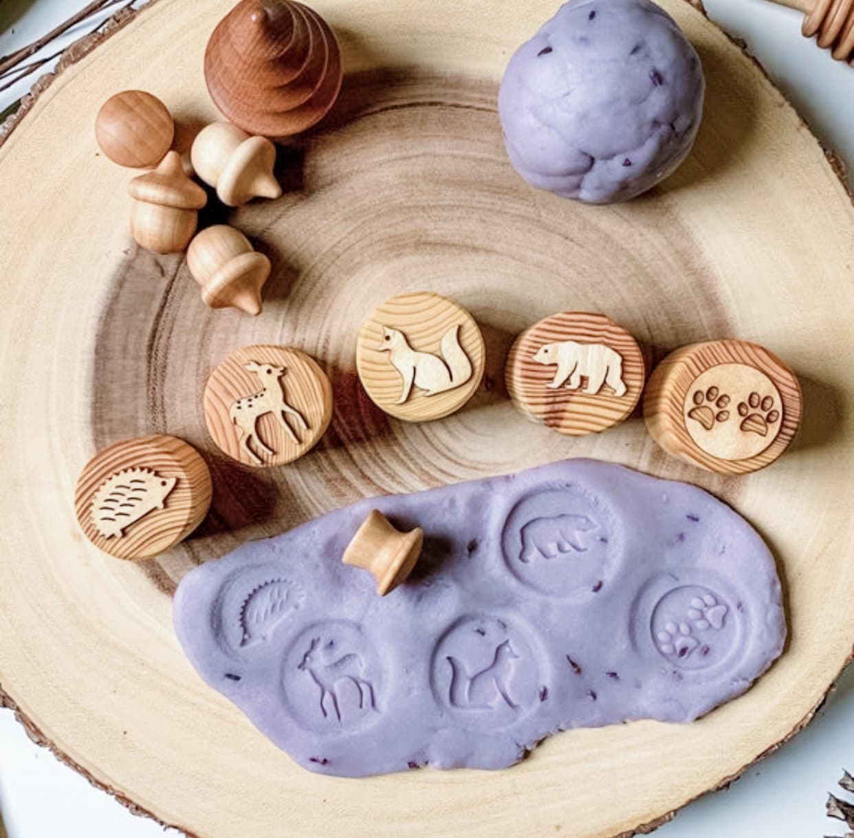 Woodland Animal Play Dough Stamps