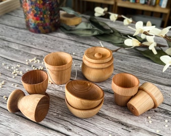 Wooden Containers Set
